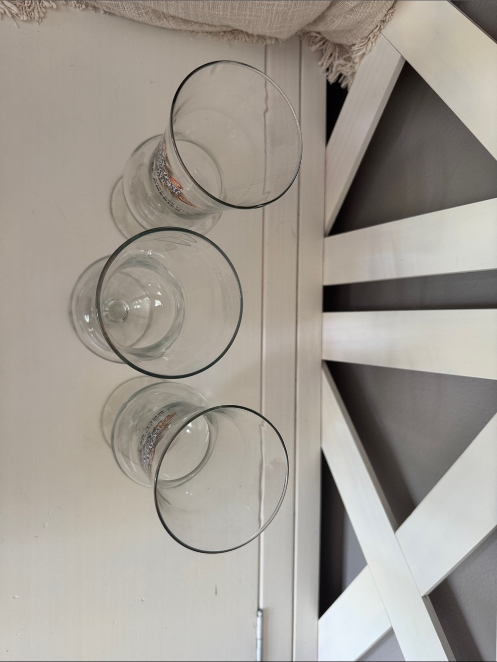 RAINFOREST Mall of America Glass Goblets with Colorful Logo Accents - Clear - Picture 2 of 3